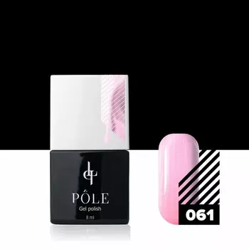 Цветной гель-лак Pole, №061 лиловое мерцание, 8 мл