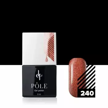 Цветной гель-лак Pole, №240 фейерверк, 8 мл