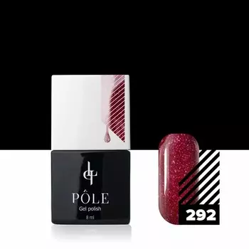 Цветной гель-лак Pole, №292 клубничная мечта, 8 мл