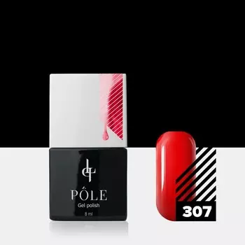 Цветной гель-лак Pole, №307 клюквенная карамель, 8 мл