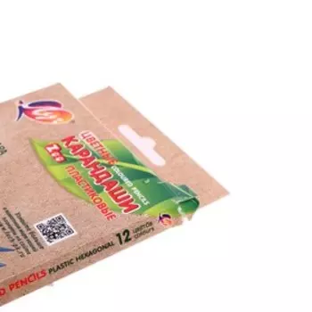 Цветные карандаши 12 цветов ZOO, пластиковые, шестигранные