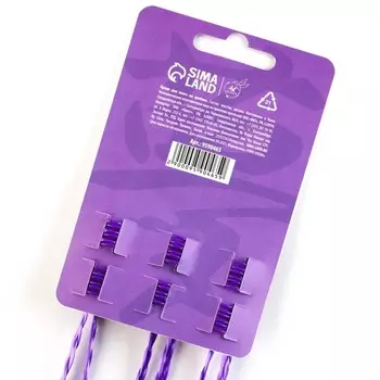 Цветные пряди для волос на крабике (6 шт), 40 х 1,5 х 1 см