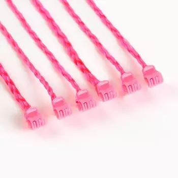 Цветные пряди для волос на крабике «Самой милой», набор 6 шт, длина 40 см