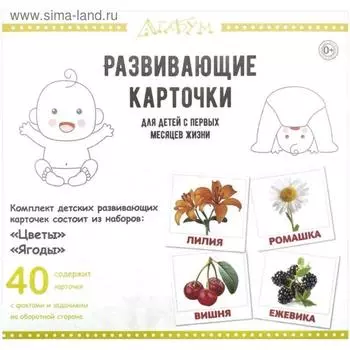 Цветы и ягоды (40 карточек). Доман Г.