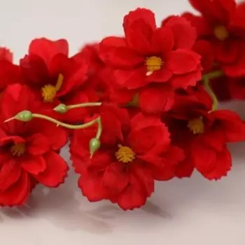 Цветы искусственные "Амариллис" 87 см, красный