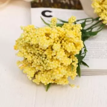 Цветы искусственные "Астра пышная" 7х55 см, жёлтый