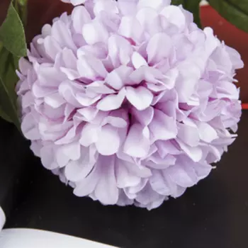 Цветы искусственные «Георгин шаровидный», 760 см, сиреневые