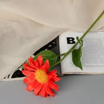 Цветы искусственные «Гербера шёлк галант», 459 см, красные