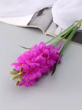 Цветы искусственные «Гиацинт галант», 665 см, сиреневые