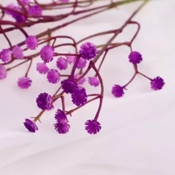 Цветы искусственные "Гипсофила хлопчатая" 60 см, сиреневый