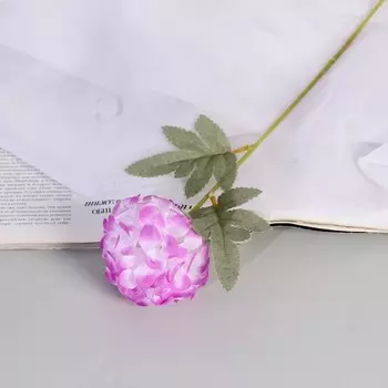 Цветы искусственные «Гортензия галант», h=43 см, d=7 см, сиреневые