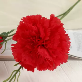 Цветы искусственные «Гвоздички», 867 см, красные