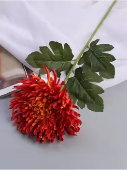 Цветы искусственные «Хризантема леди элит», 6716 см, оранжевые