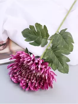 Цветы искусственные «Хризантема леди элит», 6716 см, сиреневые