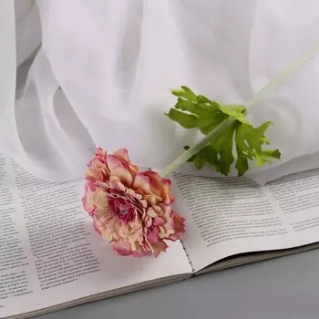 Цветы искусственные «Хризантема люкс», h=50 см, d=9 см, сиреневые