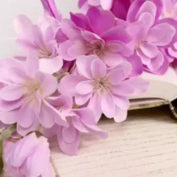 Цветы искусственные «Клематис», 680 см, сиреневые