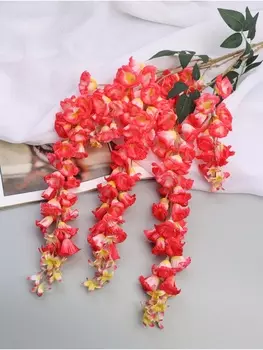 Цветы искусственные «Наперстянка бреди», h=97 см, светло-красные