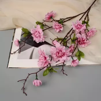 Цветы искусственные «Пеларгония карнавал», 667 см, розовые