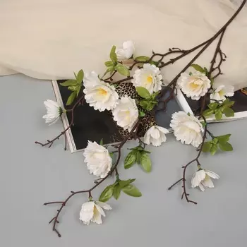 Цветы искусственные «Пионы древовидные», 706 см, белые