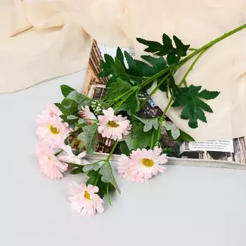 Цветы искусственные "Пижма девичья" 6х65 см, розовый