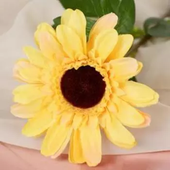 Цветы искусственные "Подсолнечник однолетний" 11х60 см