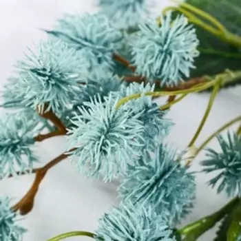 Цветы искусственные "Рицина" 2,5х73 см, голубой