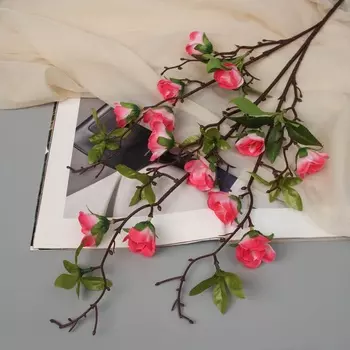 Цветы искусственные «Роза мини карнавал», 704 см, розовые