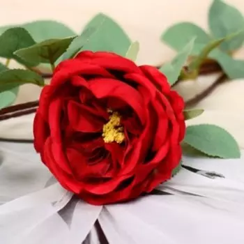 Цветы искусственные «Роза пионовидная галант», 761 см, красные