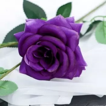 Цветы искусственные «Роза тройная», 661 см, фиолетовые
