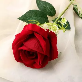 Цветы искусственные «Роза венесуэльская», 856 см, бордовые