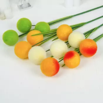 Цветы искусственные "Шар" d-8 см, микс