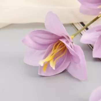 Цветы искусственные "Соланум" d-8 см 77 см сиреневый