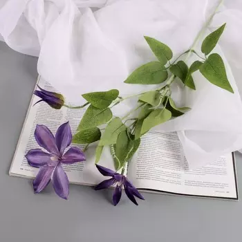 Цветы искусственные «Жасмин домашний», h=60 см, фиолетовые