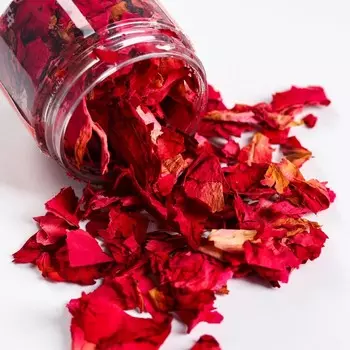 Цветы сухие «Лепестки розы» для капкейков, тортов и напитков, 8 г.