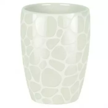 DARWIN PEBBLE Стакан для зубных щеток(керам./бел)