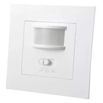 Датчик движения встраиваемый, DDV-05, 160°, 10-420с, 9м, 200Вт, IP20, белый, 25825 4, duwi