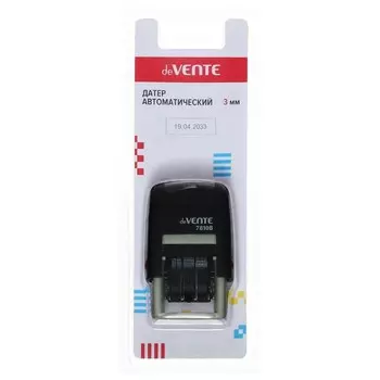 Датер мини автоматический deVENTE 7810B, шрифт 3 мм, месяц цифрами, (аналог Trodat 4810)