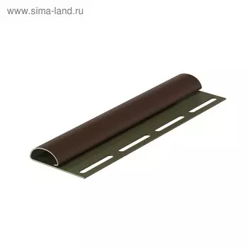 Финишный профиль для сайдинга DCKE PREMIUM, 3000 мм, цвет каштан