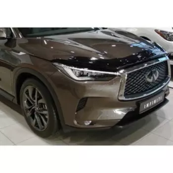 Дефлектор капота Infiniti QX50 2018-/QX55, 2021-, тёмный