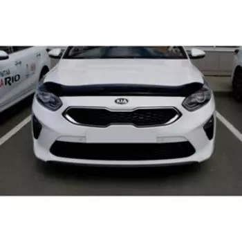 Дефлектор капота Kia Ceed 2018-, темный