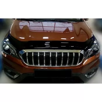 Дефлектор капота SUZUKI SX4 2016-, темный