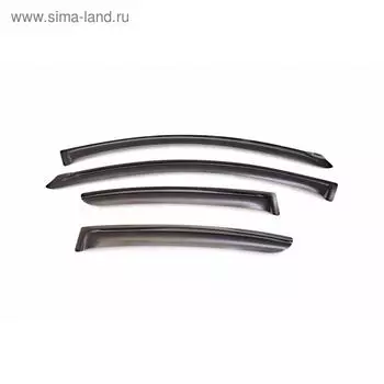 Дефлектор окон Haval H5 2020-, (НАКЛАДНОЙ скотч 3М) 4 шт., внедорожник