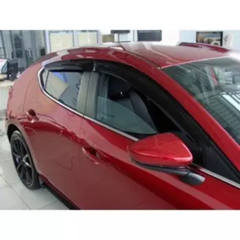 Дефлекторы окон Mazda 3, 2019-, HB, версия S, темный