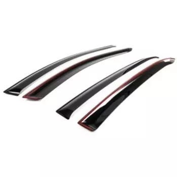 Дефлекторы окон, RIVAL, Kia Rio X, Rio X-Line 2017-н.в., листовой ПММА, 4шт., 32803004