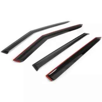 Дефлекторы окон Rival Premium для Kia Seltos I 2020-, листовой ПММА, 4 шт, 32810001