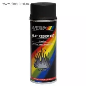 Деко Эмаль термостойкая черная, 400 мл, MOTIP