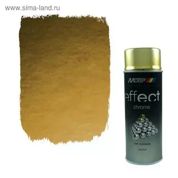 Деко Эмаль золотой хром, 400 мл, MOTIP