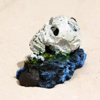 Декор для аквариума "Череп", 14 х 6,5 х 7 см