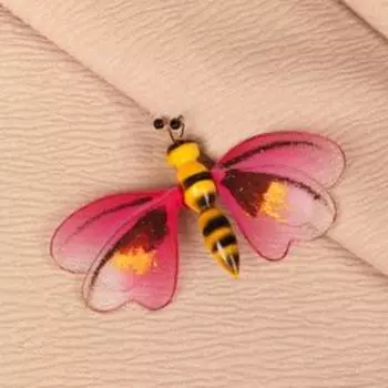 Декор для штор «Пчела», на булавке, 6,5 × 4 см, цвет МИКС