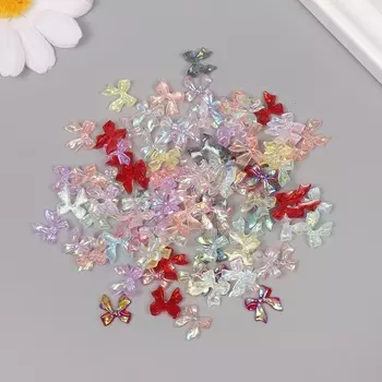 Декор для творчества акрил «Стильный бант», набор 100 шт., 11 см